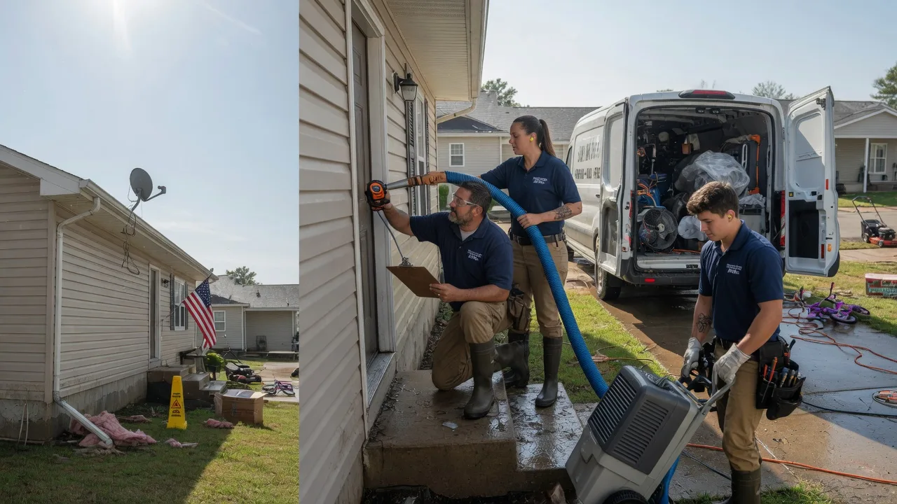 Ceiling Water Damage Restoration in Colchester, IL near me